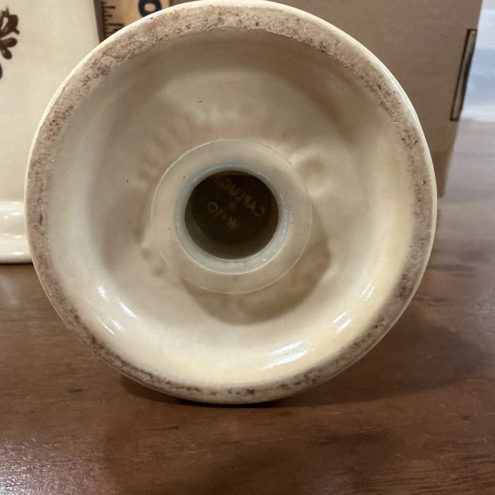 Vintage Set of Pfaltzgraff Village Pattern Stoneware Salt & Pepper Shakers